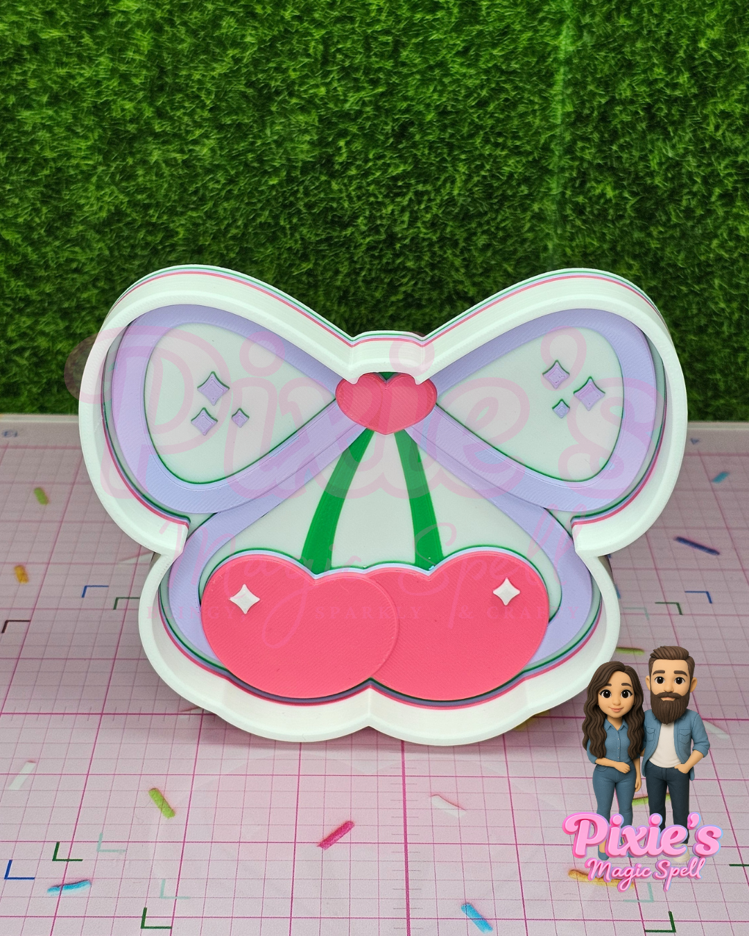 Lilac Cherry Coquette Tray