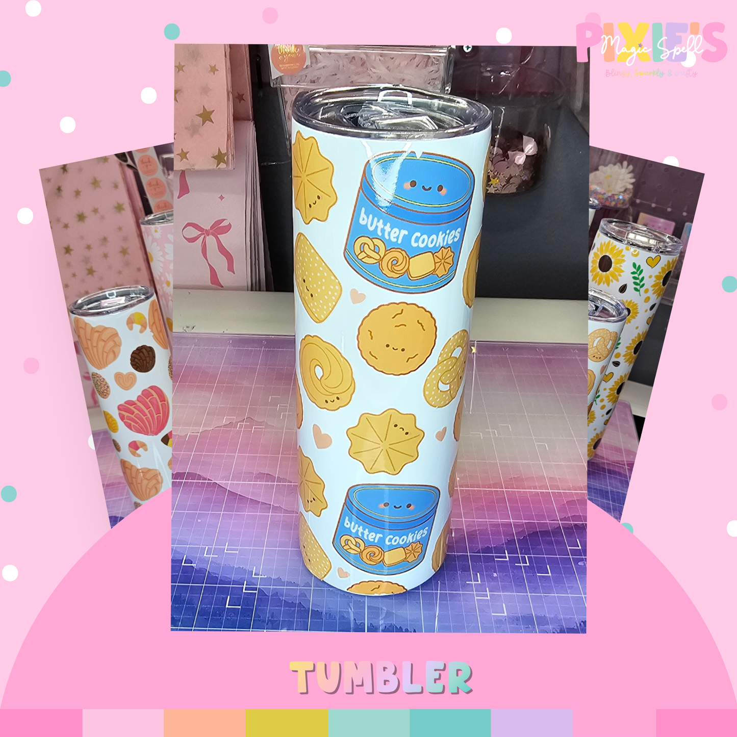 Butter Cookies Skinny Tumbler (UVDTF only)