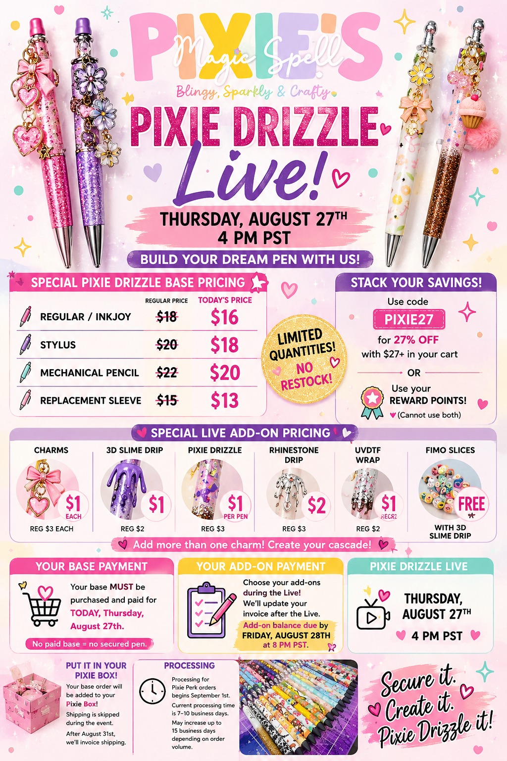 ✨ PIXIE DRIZZLE LIVE ✨Aug 27th