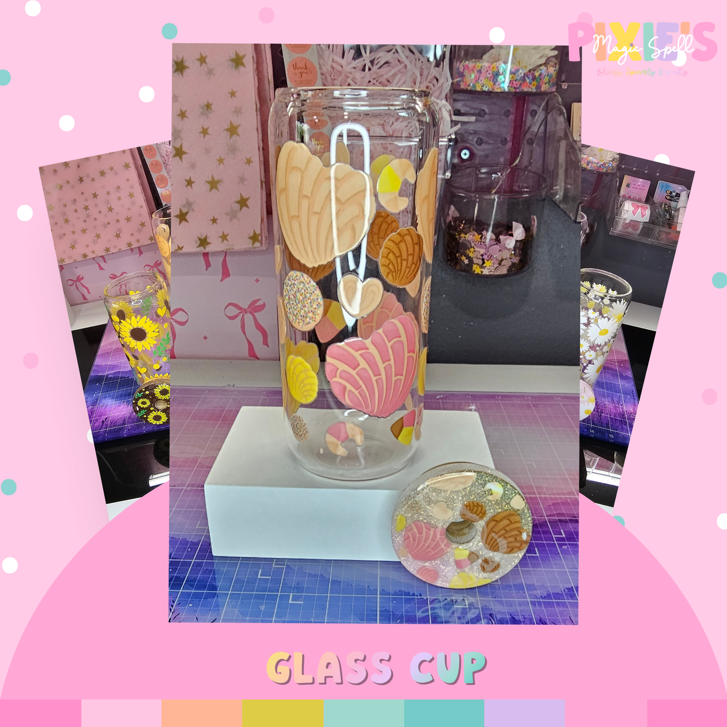 Conchita Love 20oz Glass Cup