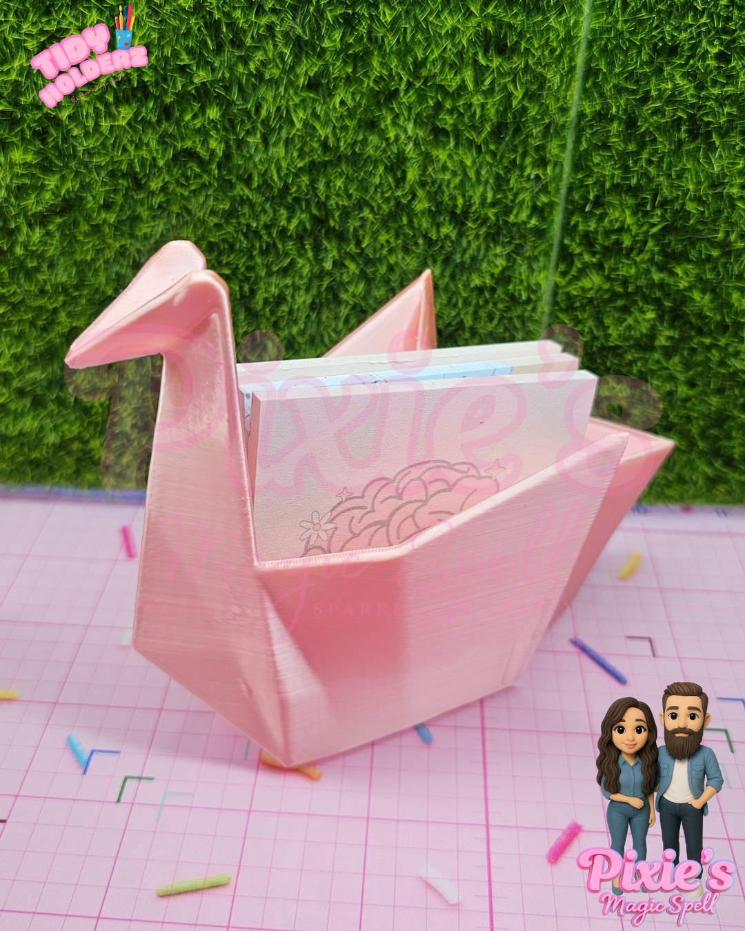 Origami Swan Tidy Holder