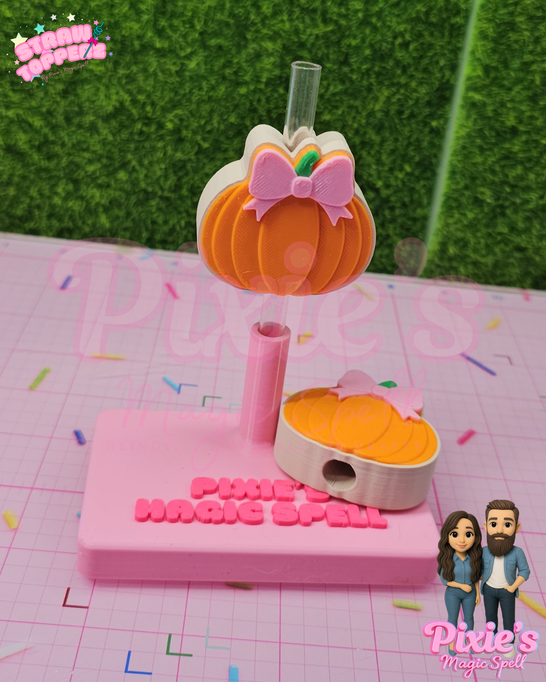 Pumpkin Bow JumboKlipz