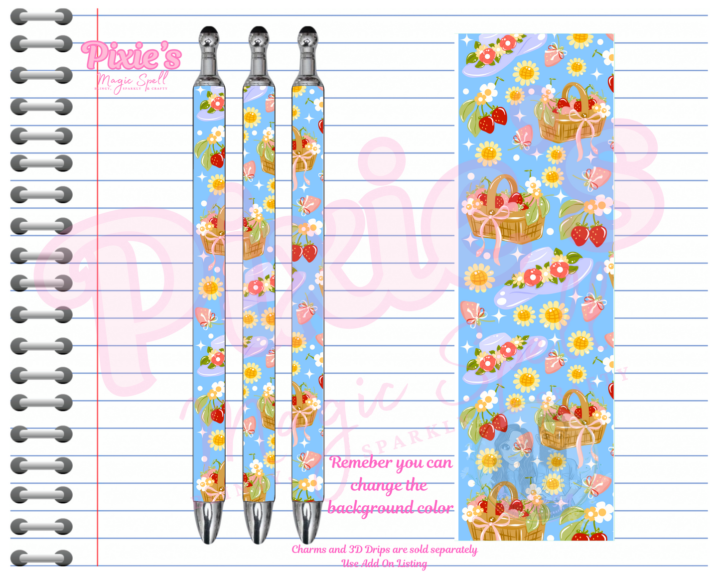 Strawberry Picnic Pen