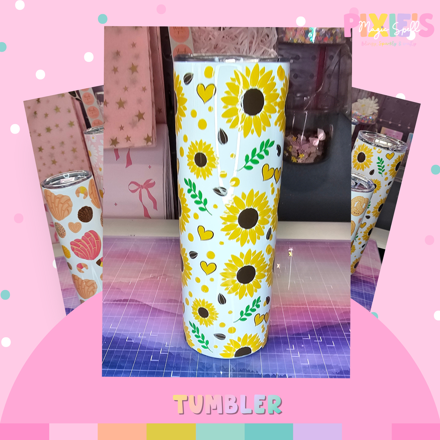 Sunflower Skinny Tumbler (UVDTF only)
