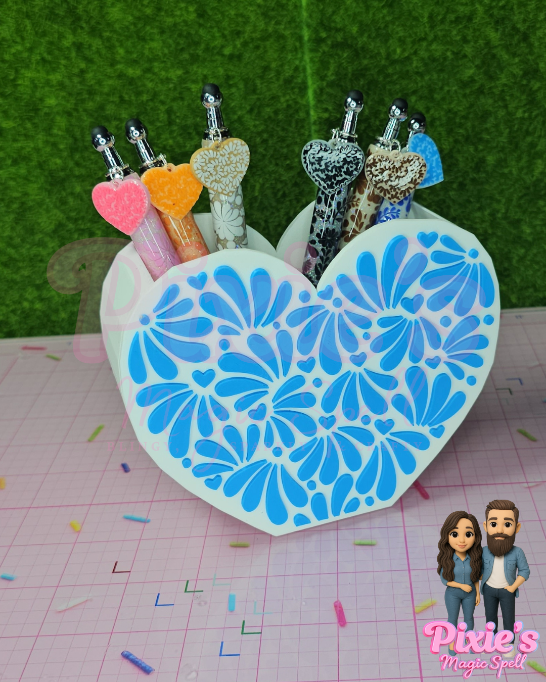 Talavera Heart Tidy Holder