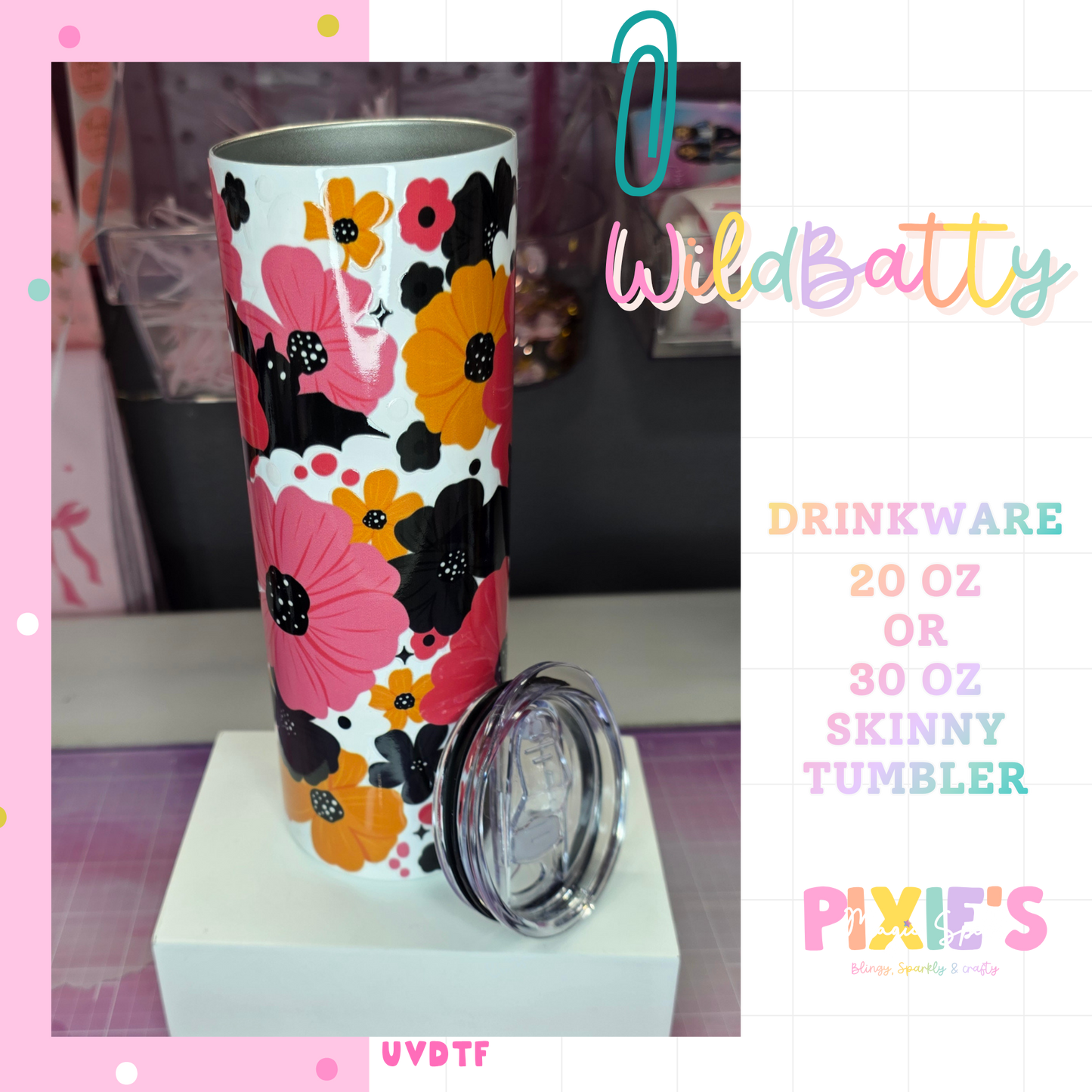 WildBatty Skinny Tumbler UVDTF