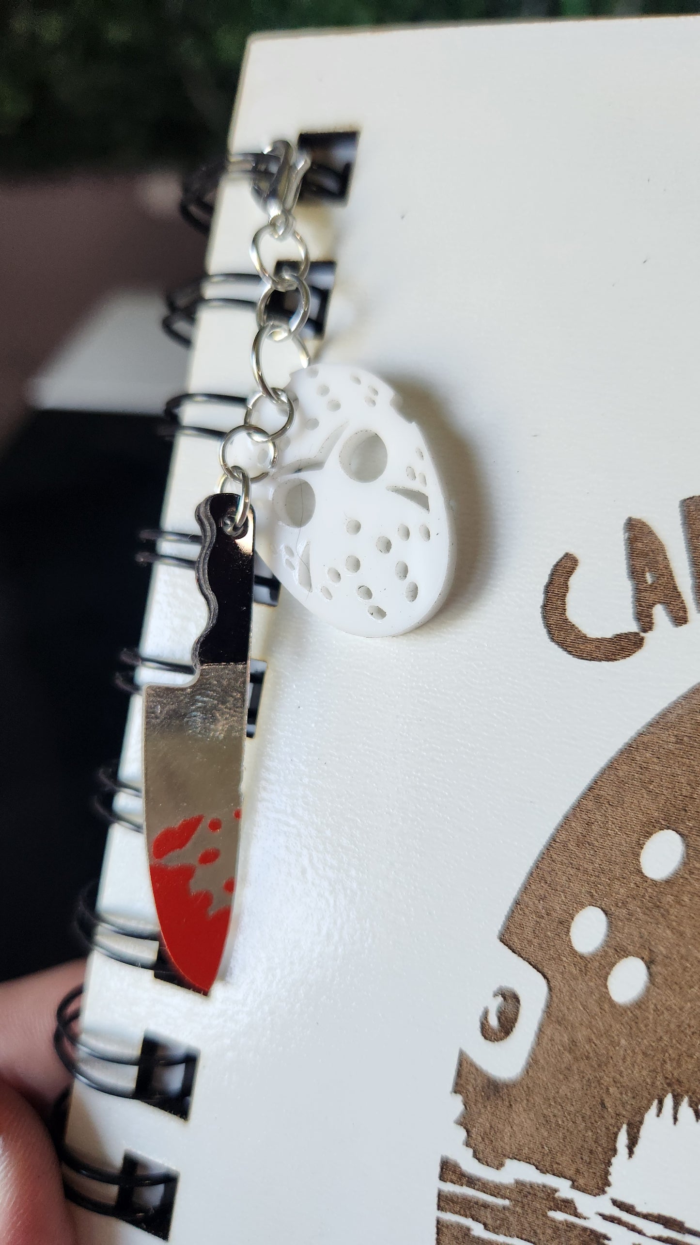 Camp Crystal Lake Wood Engraved Notebook (RTS)