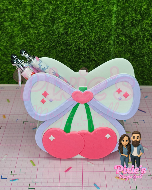 Lilac Cherry Coquette Tidy Holder