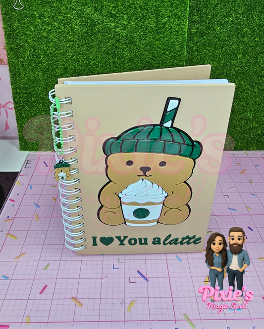 Boo Boo Bear Latte NoteBook (3D printed)