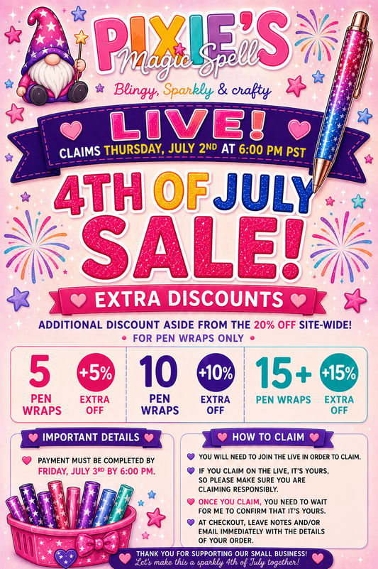 4th of July Sale PEN WRAPS