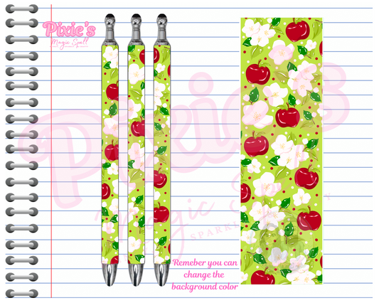 Apple Floral Pen