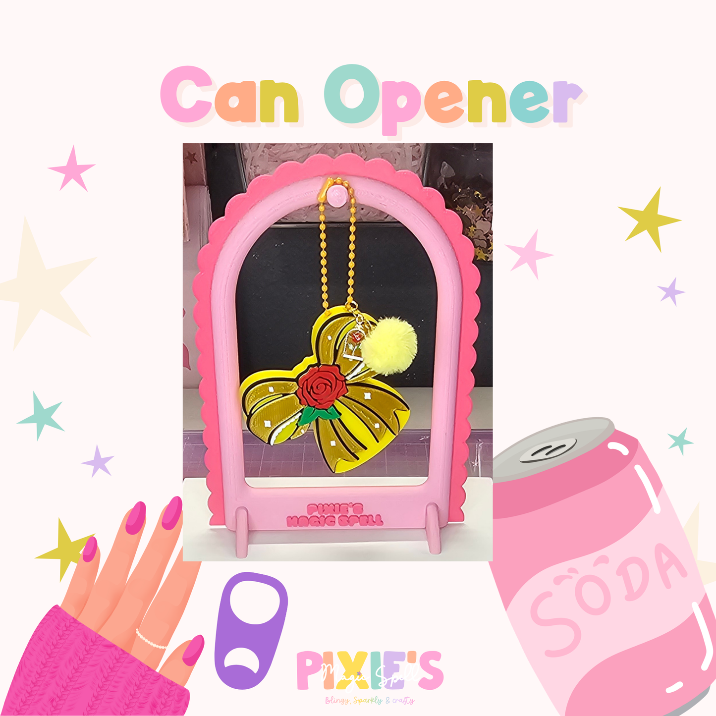 Belle Golden Bow Can Opener