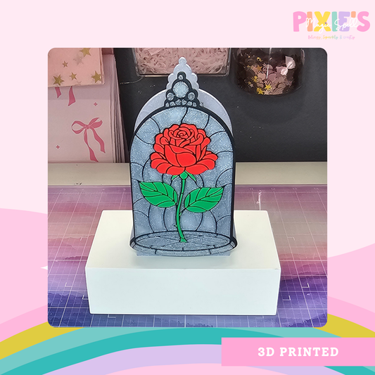 Belle Red Rose Pen Holder