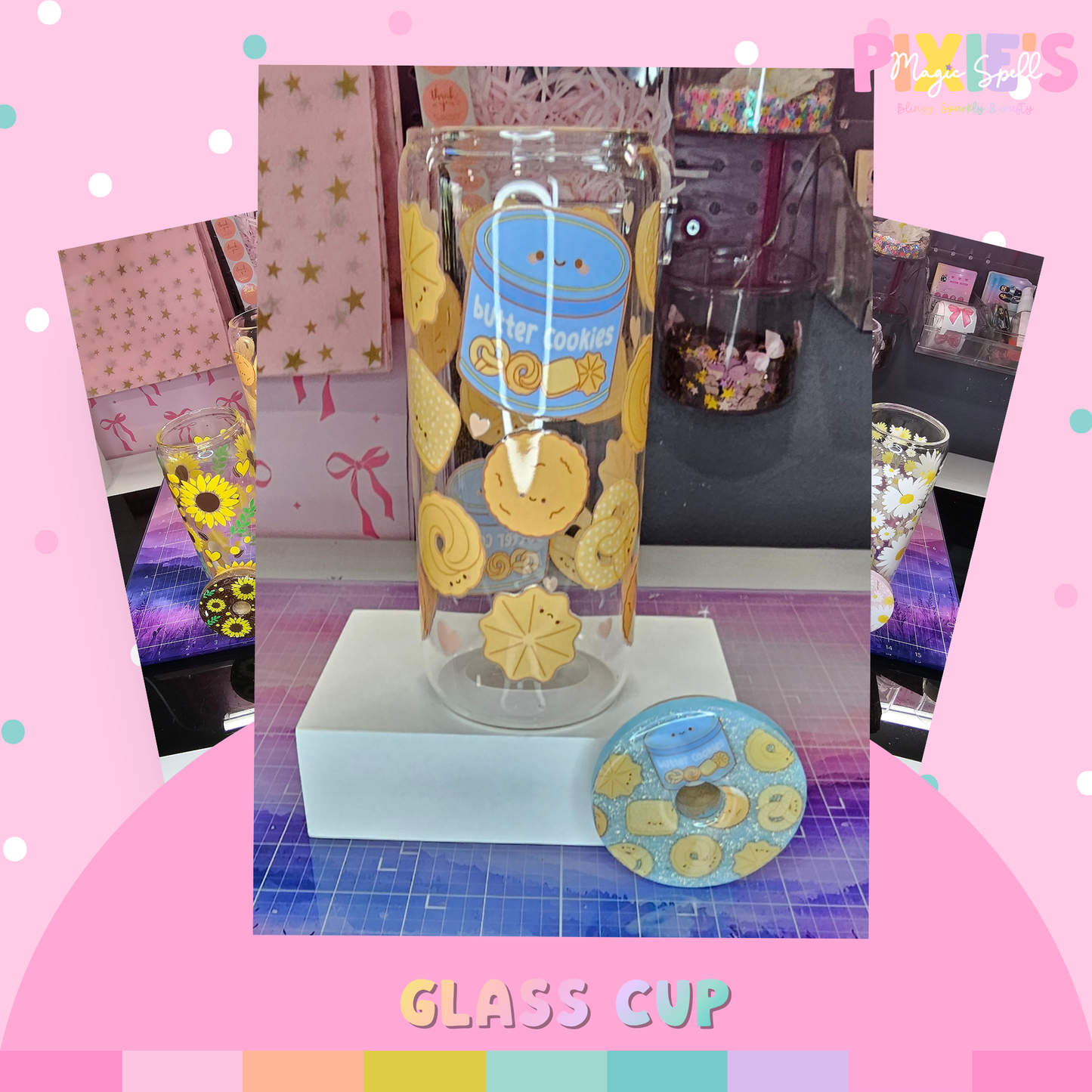 Butter Cookies 20oz Glass Cup