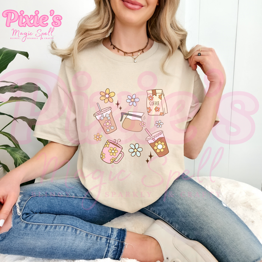 Spring Daisy Coffee (Tee)