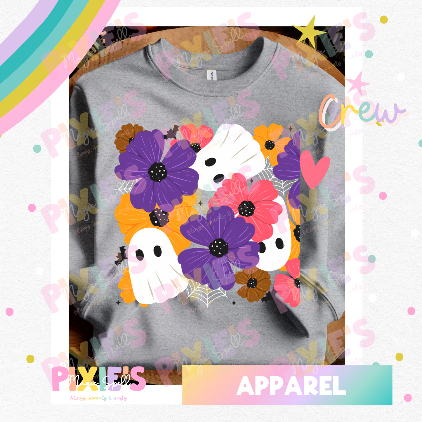 Floral Ghostie Apparel