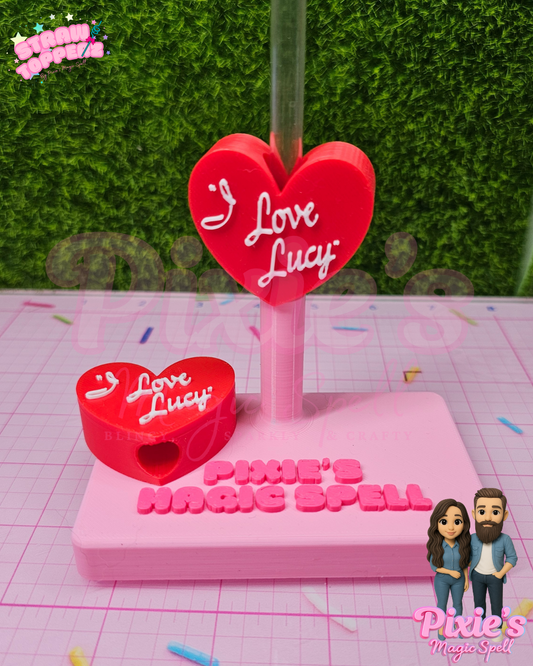 I ❤️ Lucy Straw Topperz