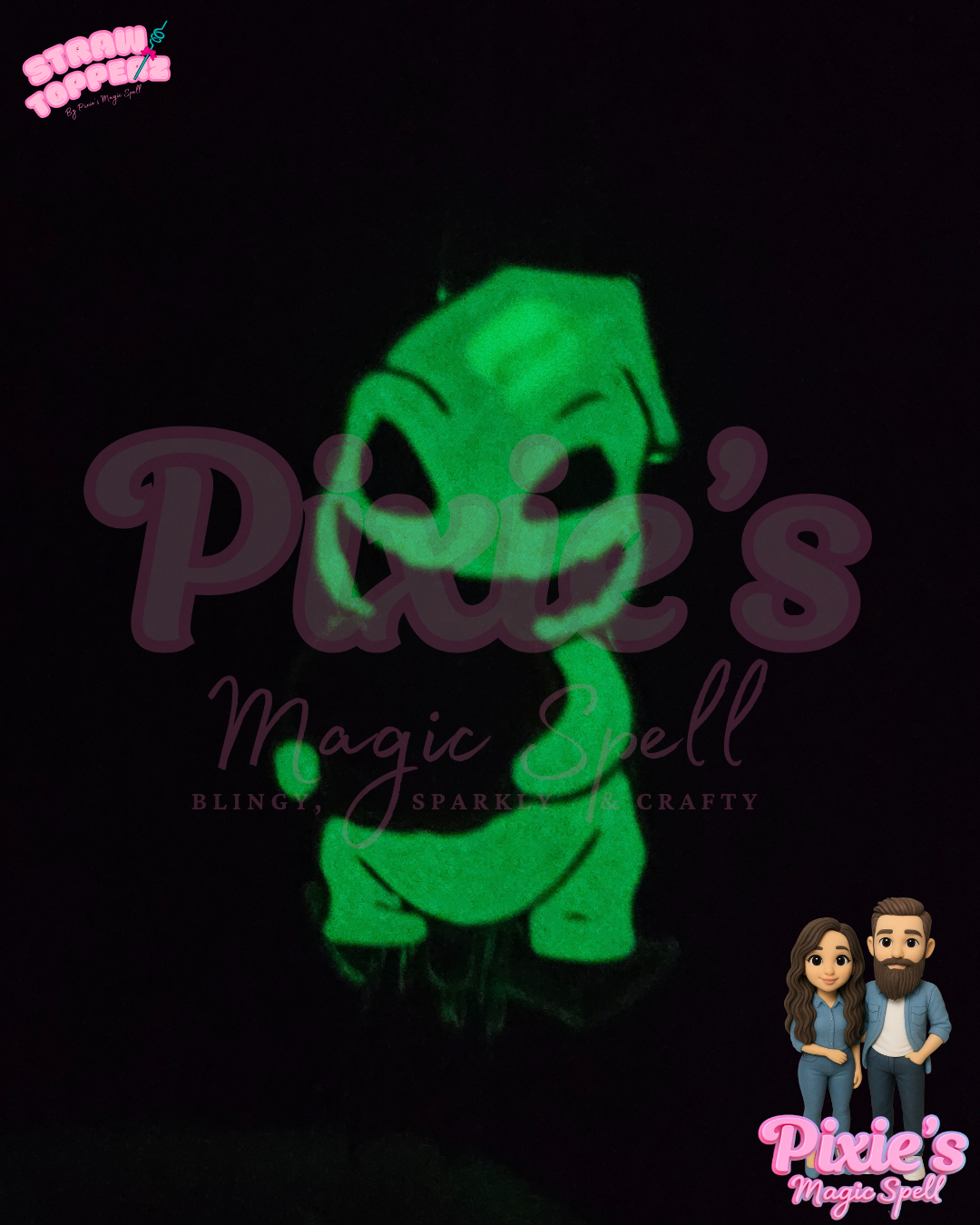 Oogie B (Glow) Straw Topperz