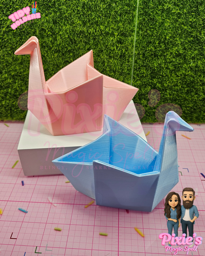 Origami Swan Tidy Holder