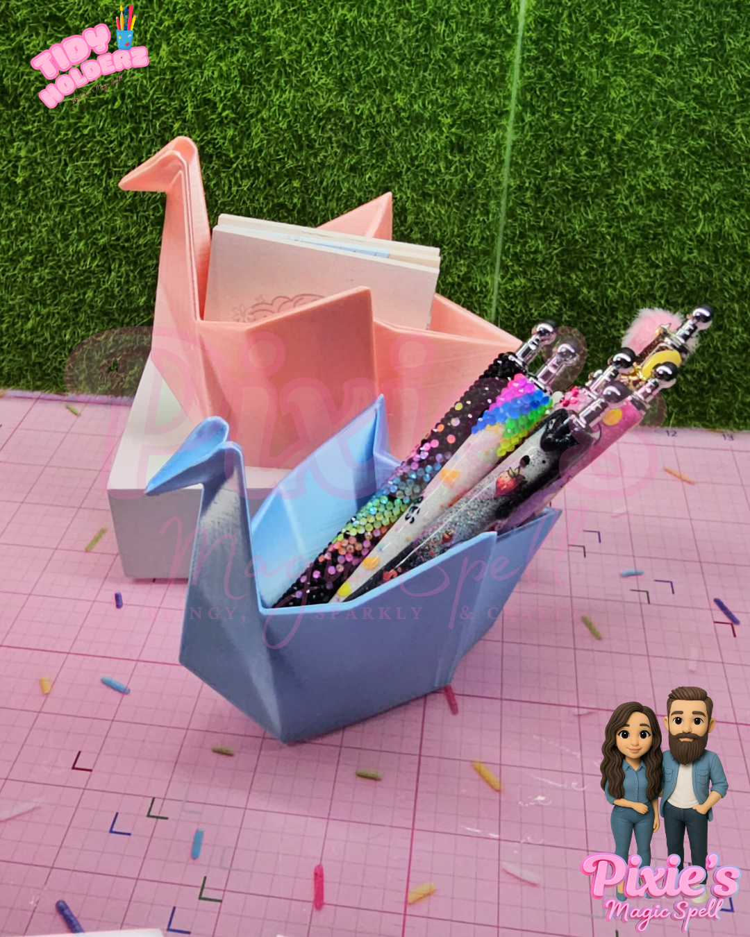 Origami Swan Tidy Holder