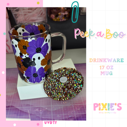 Peek.a.Boo 17oz Glass Mug