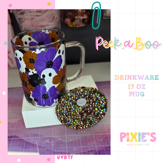 Peek.a.Boo 17oz Glass Mug