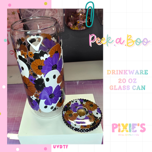 Peek.a.Boo 20oz Glass Cup