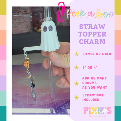 Peek.A.Boo Straw Topper Charm