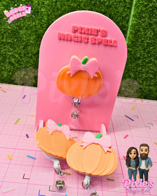 Pumpkin Bow Badge Reelz