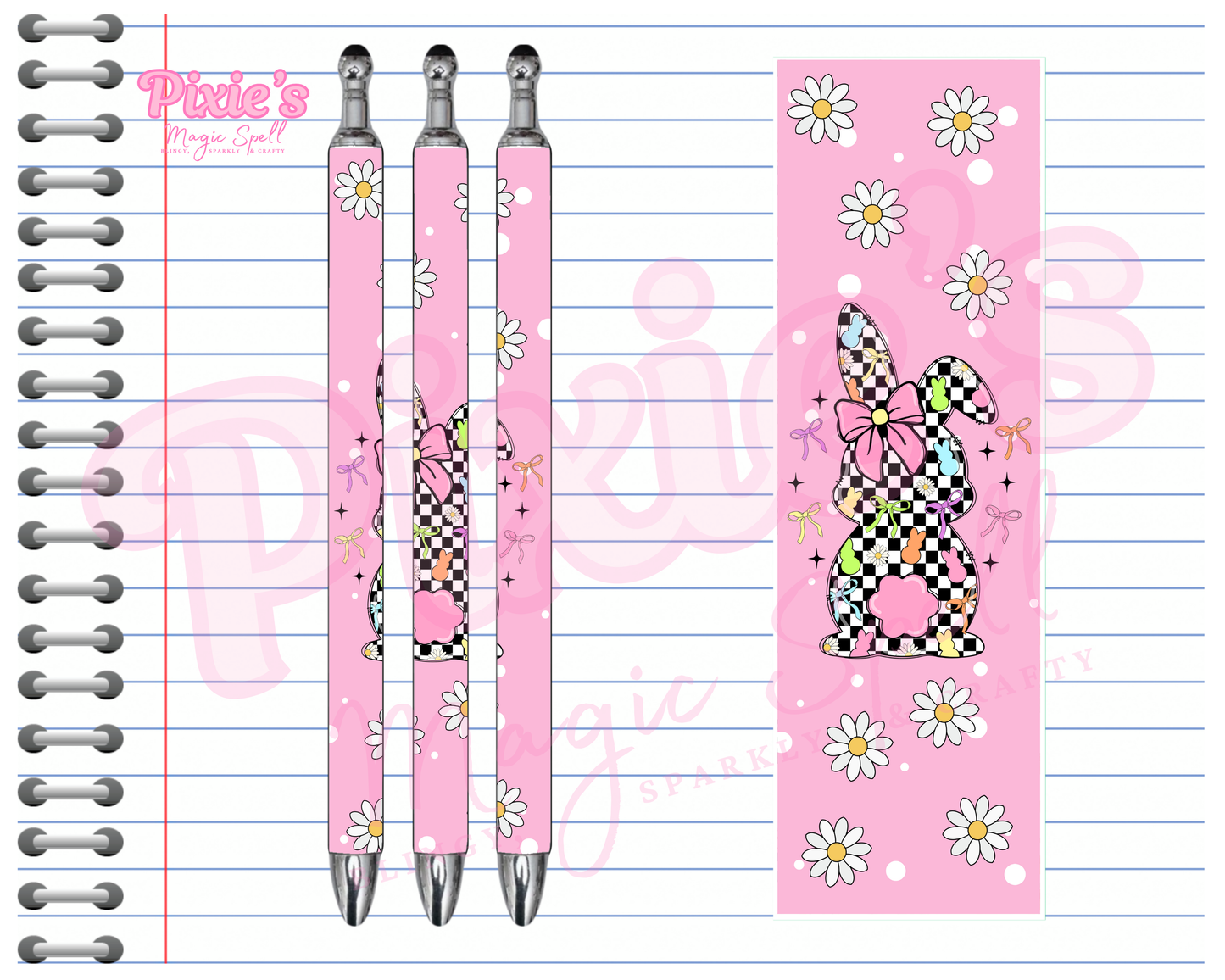 Retro Bunny Love Pen