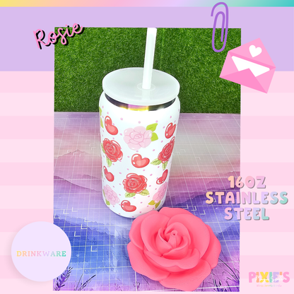Rosie 16oz Stainless Steel Cup