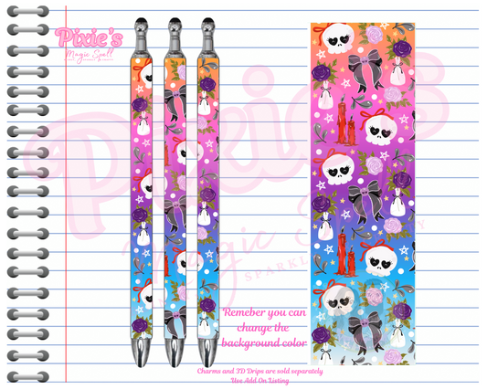 Skull Coquette Pen