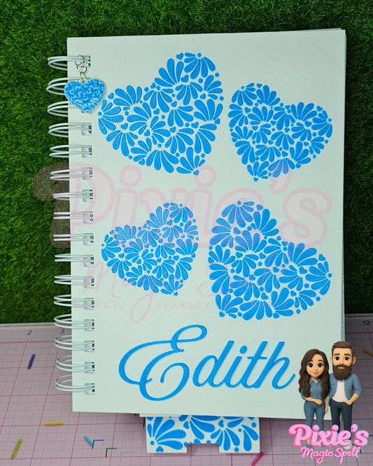 Talavera Heart Notebook (3D printed)