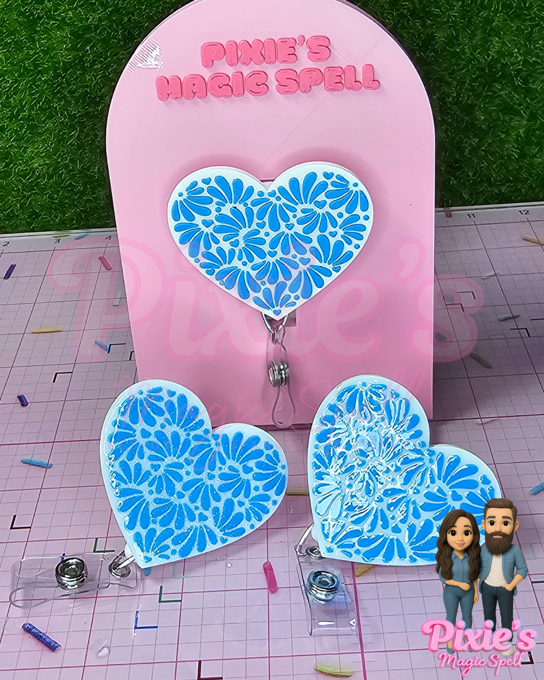 Talavera Heart Badge Reelz