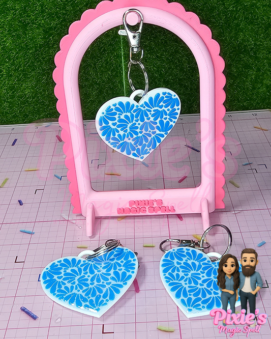 Talavera Heart Smart Keychainz
