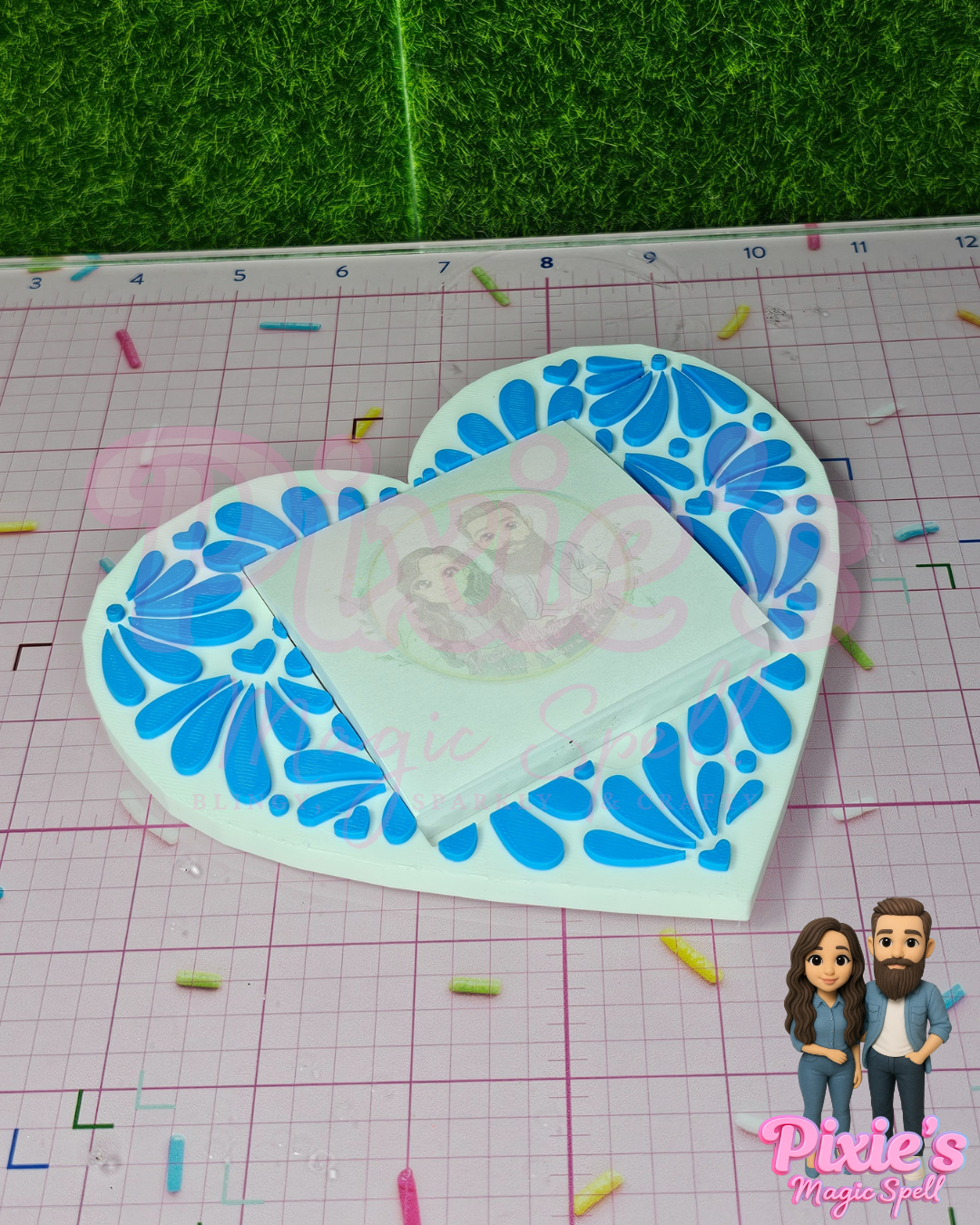 Talavera Heart Sticky Holder