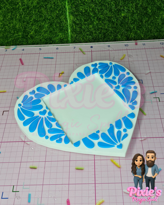 Talavera Heart Sticky Holder