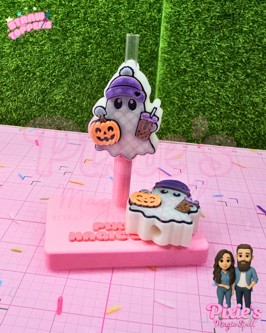 TrickorTreatGhouly Straw Topperz