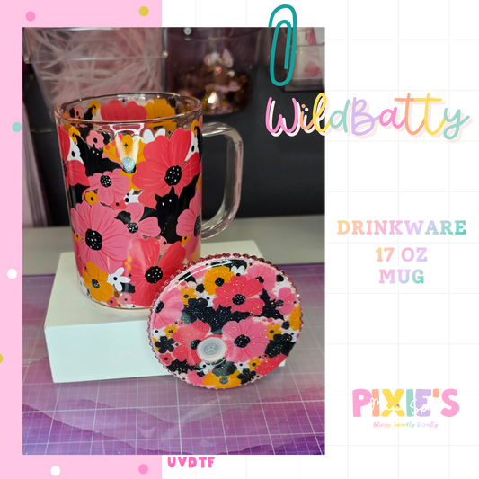WildBatty 17oz Glass Mug