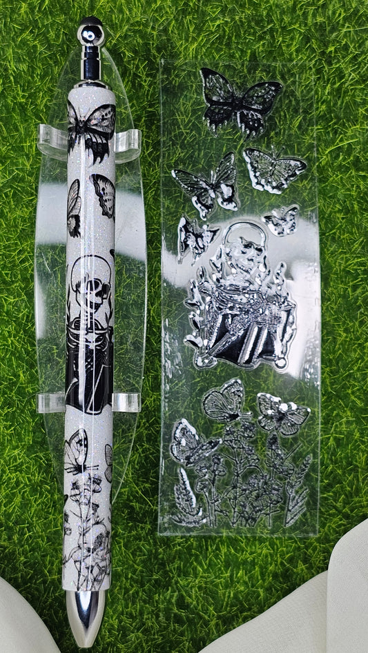 Bookworm Skelly Pen