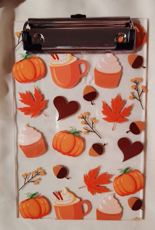 Pumpkin Spice Latte Clipboard