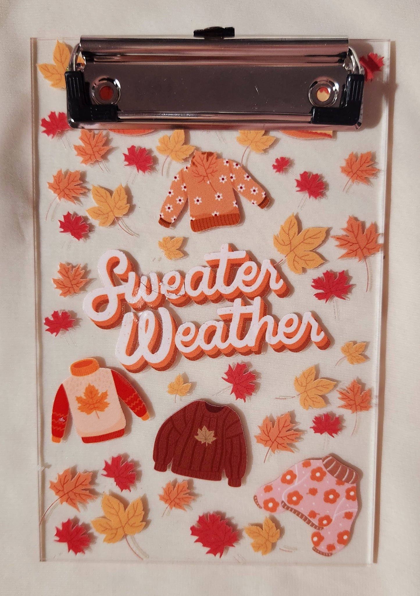 Sweater Weather Clipboard