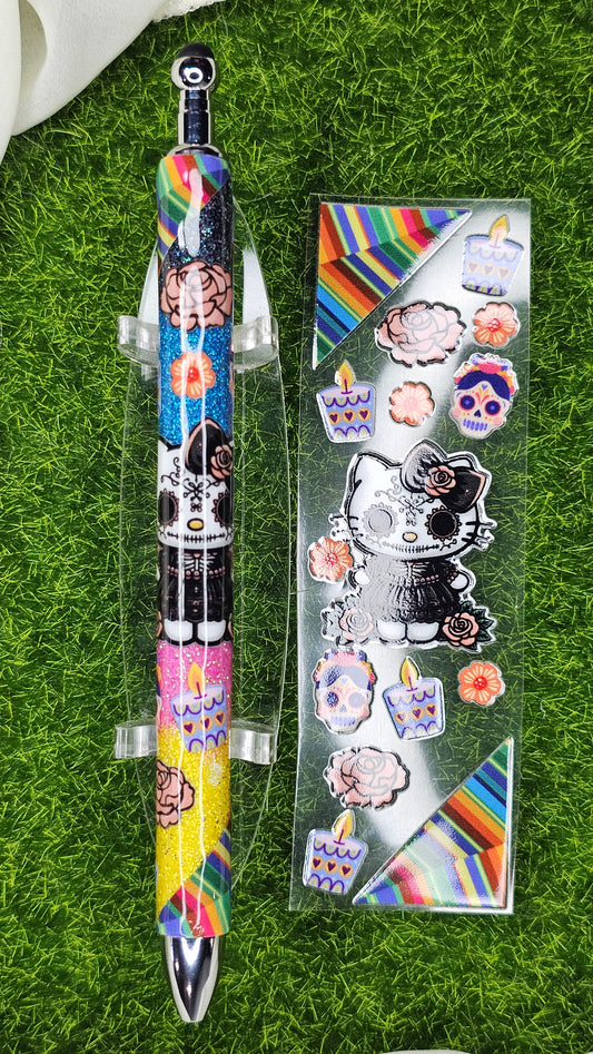 Day Of The Dead Kitty Pen