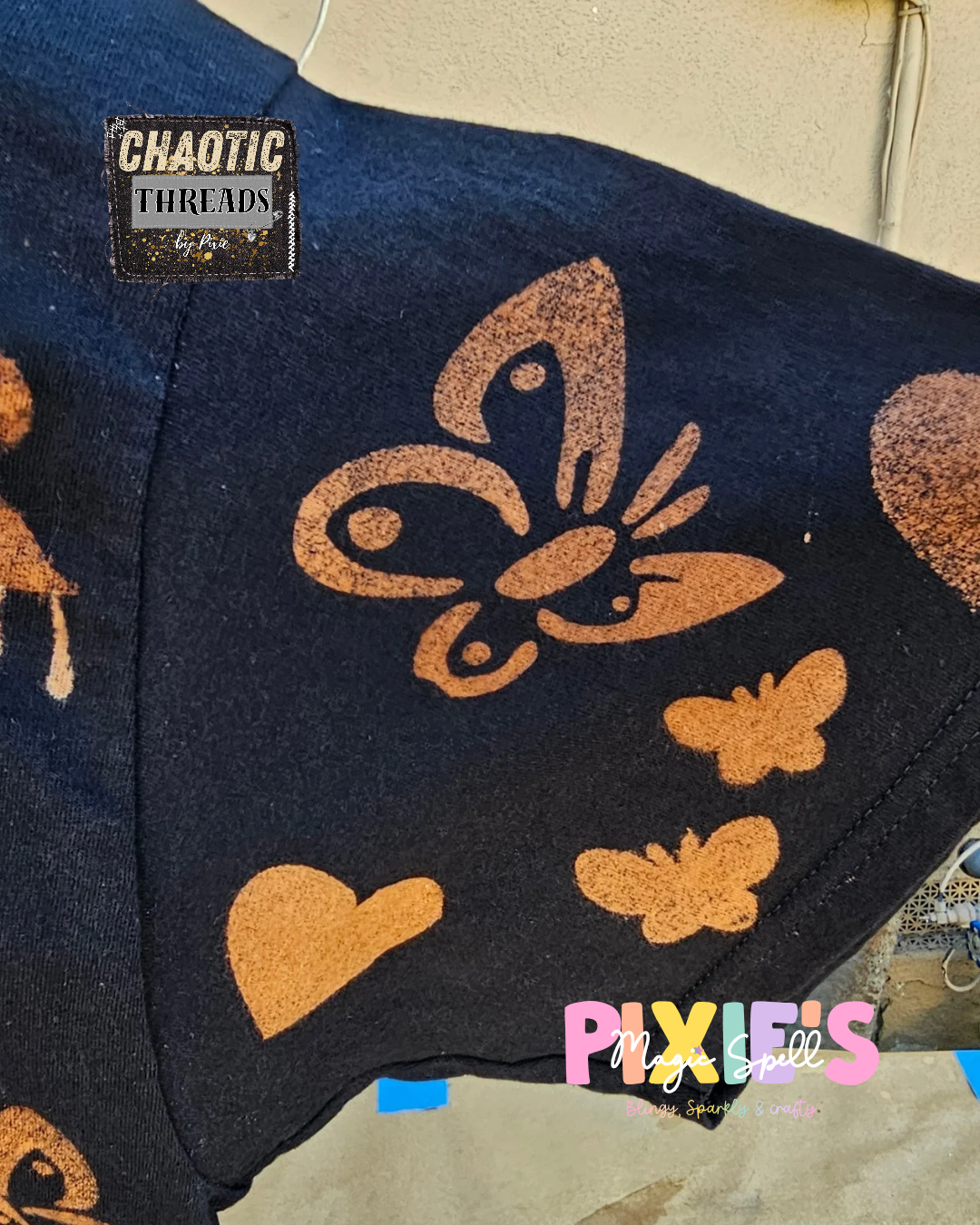 Love Never Dies | Chaotic Threads Hand Bleached Tee