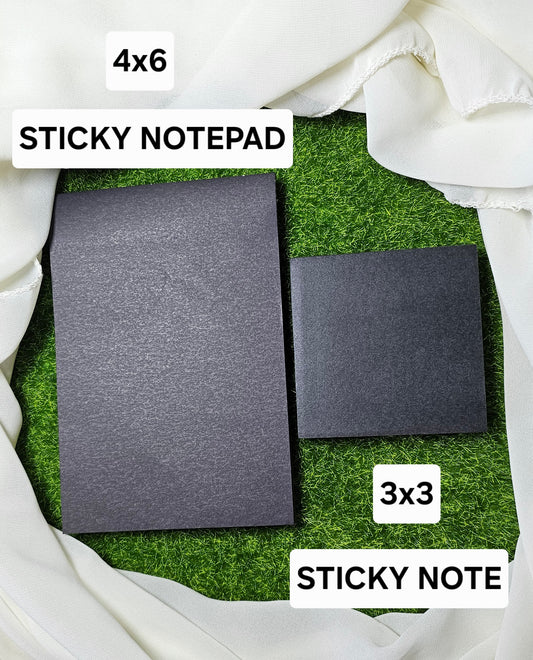 Black Sticky Note & Sticky NotePad