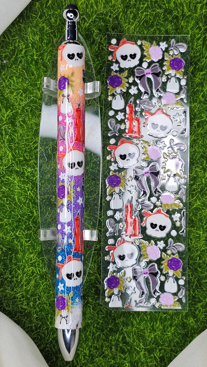 Skull Coquette Pen