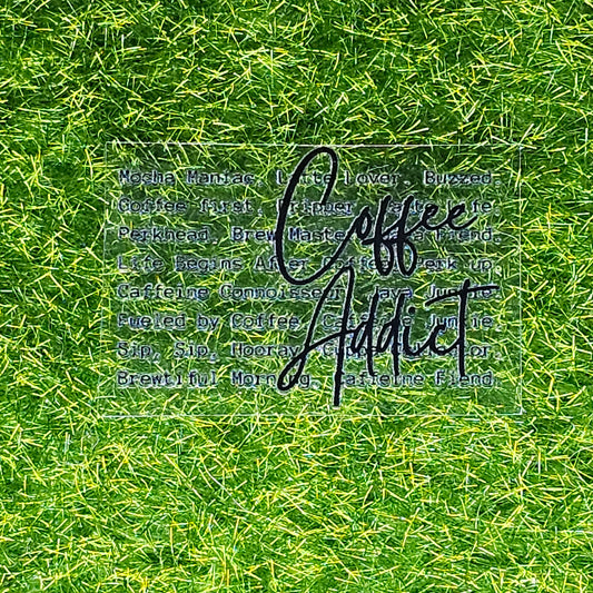 Coffee Addict UV Stickers