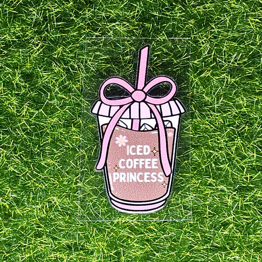 Iced Coffee Prncess UV Stickers