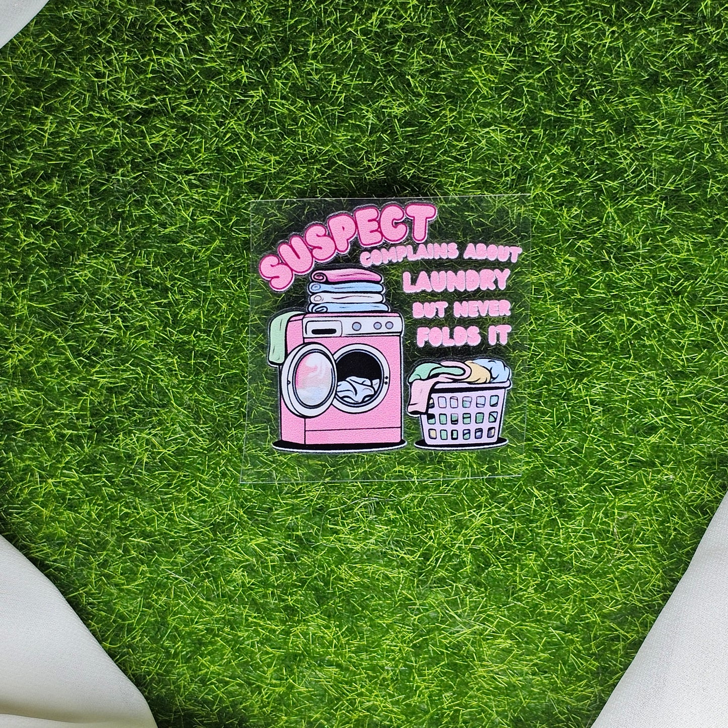 Ugh Laundry Time! UV Stickers