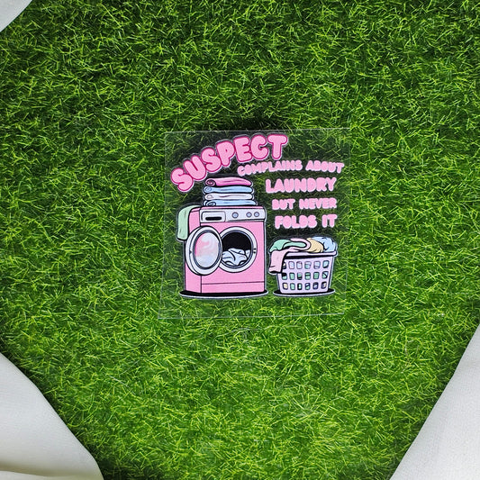 Ugh Laundry Time! UV Stickers
